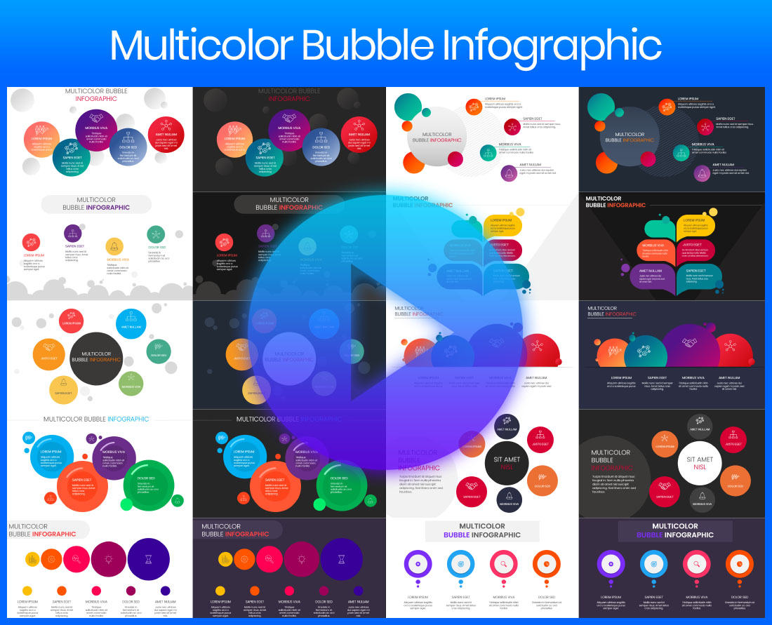 Multicolor Bubble Infographic Power Slide Review: The Ultimate Digital Animation Slides Cloud Library